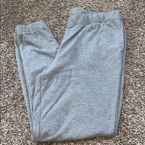 Gray sweatpants